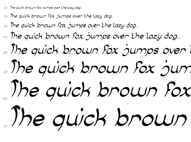 Jump Street font waterfall